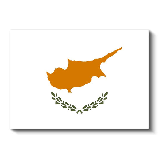 Kıbrıs Bayrağı - Kanvas Tablo