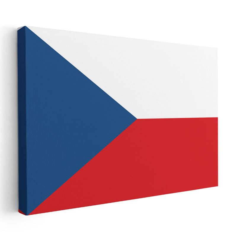 Çek Cumhuriyeti Bayrağı - Kanvas Tablo