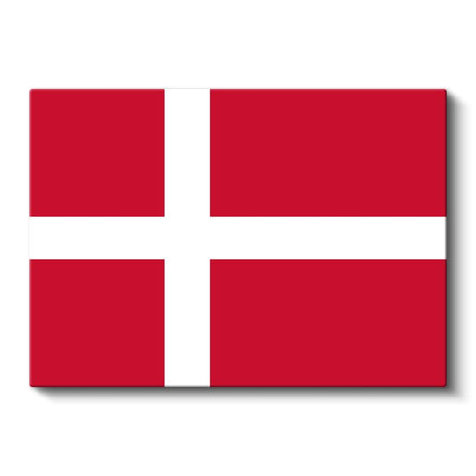 Danimarka Bayrağı - Kanvas Tablo