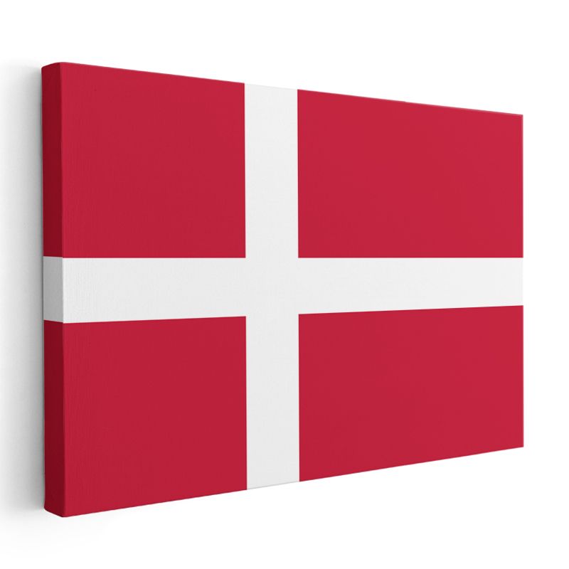 Danimarka Bayrağı - Kanvas Tablo