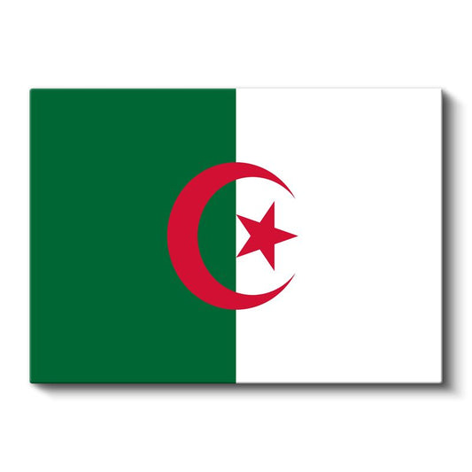 Cezayir Bayrağı - Kanvas Tablo