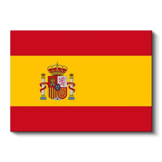 İspanya Bayrağı - Kanvas Tablo