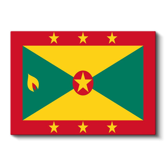 Grenada Bayrağı - Kanvas Tablo