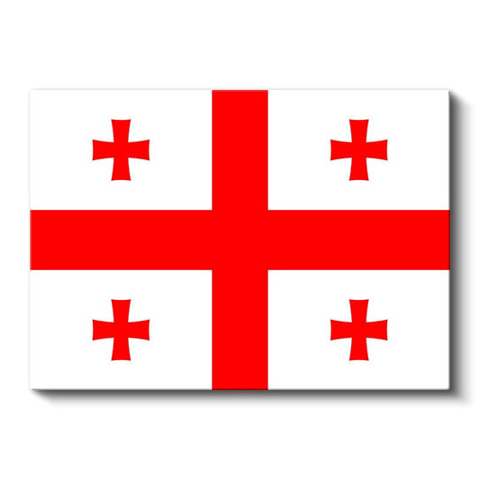 Gürcistan Bayrağı - Kanvas Tablo