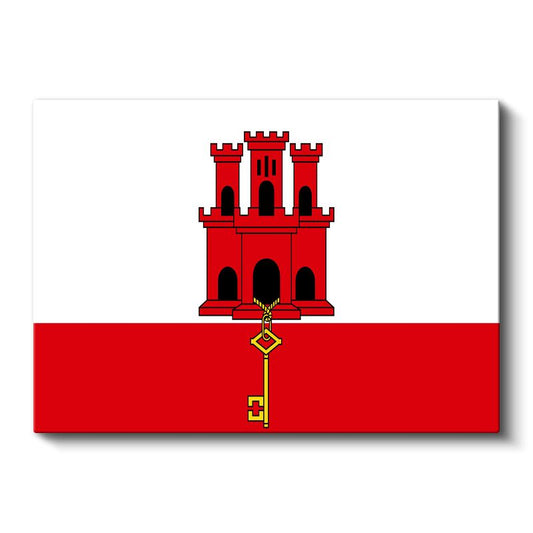 Cebelitarık Bayrağı - Kanvas Tablo