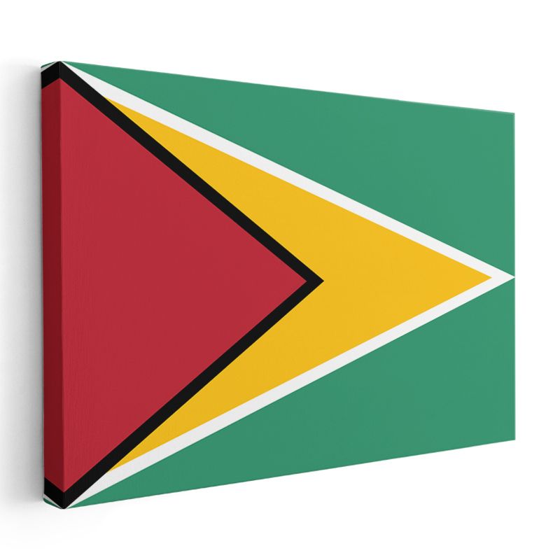 Guyana Bayrağı - Kanvas Tablo