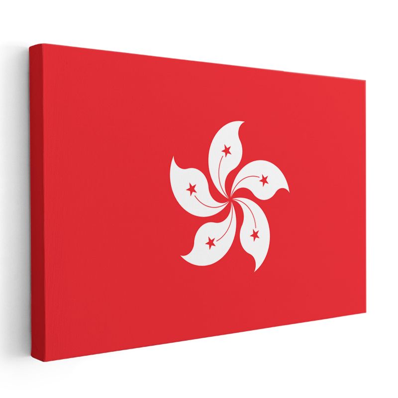 Hong Kong Bayrağı - Kanvas Tablo