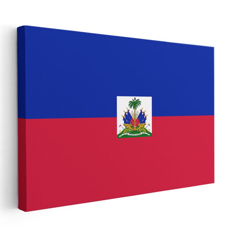 Haiti Bayrağı - Kanvas Tablo
