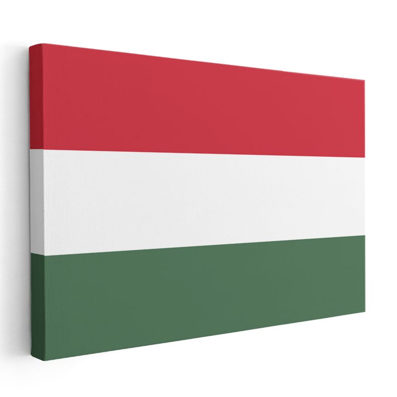 Macaristan Bayrağı - Kanvas Tablo