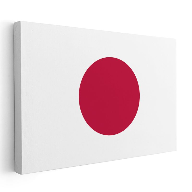 Japonya Bayrağı - Kanvas Tablo