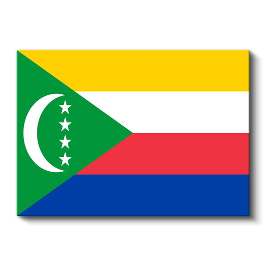 Komorlar Bayrağı - Kanvas Tablo