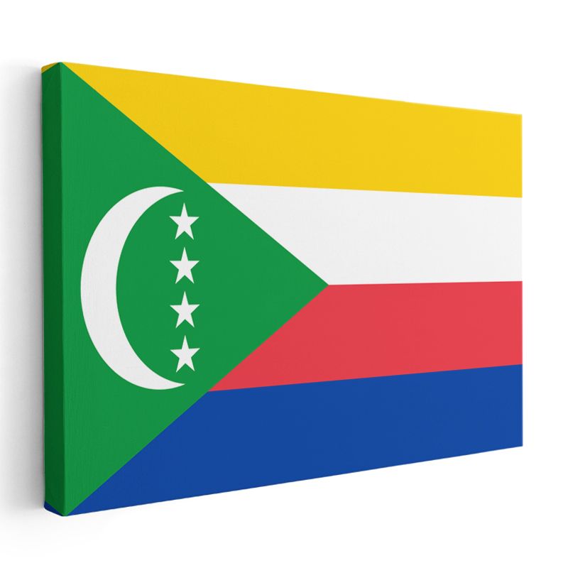 Komorlar Bayrağı - Kanvas Tablo