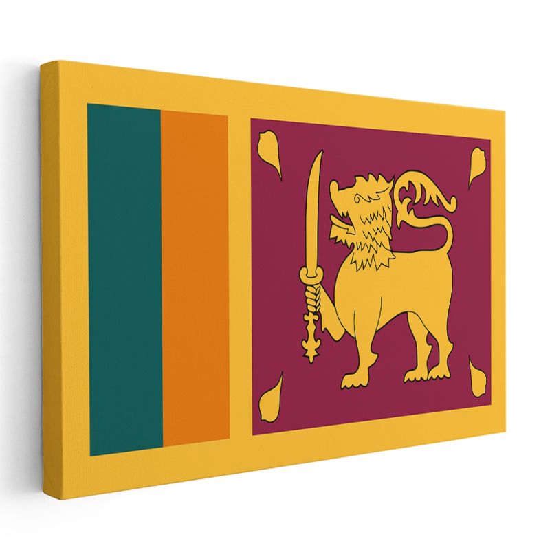 Sri Lanka Bayrağı - Kanvas Tablo