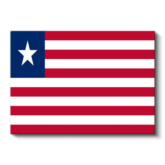 Liberya Bayrağı - Kanvas Tablo