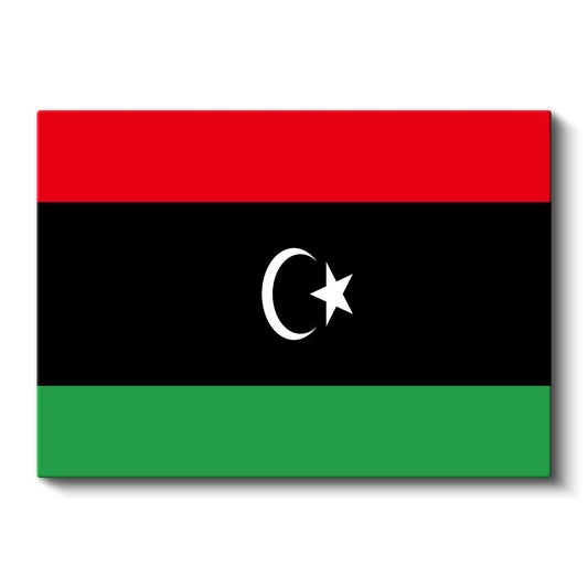 Libya Bayrağı - Kanvas Tablo