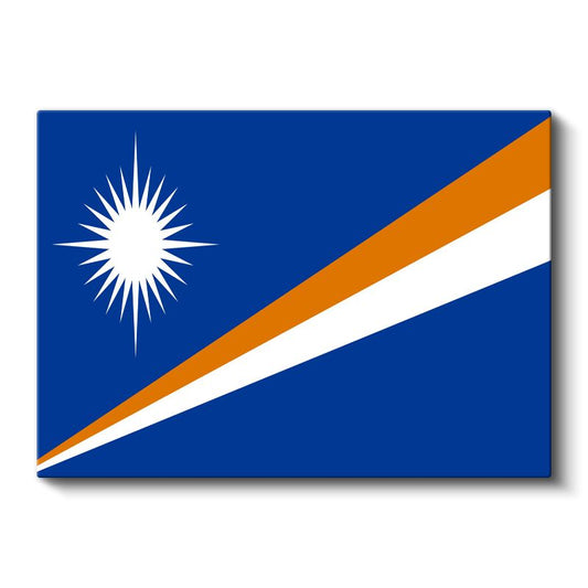 Marshall Adaları Bayrağı - Kanvas Tablo