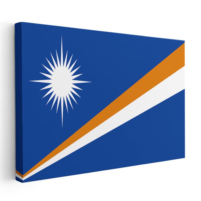 Marshall Adaları Bayrağı - Kanvas Tablo