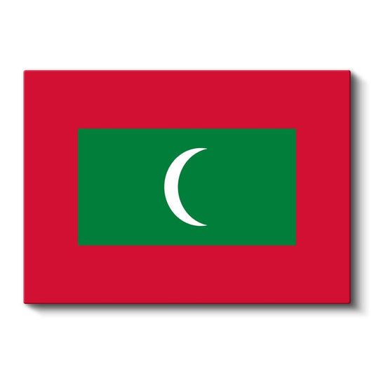 Maldivler Bayrağı - Kanvas Tablo