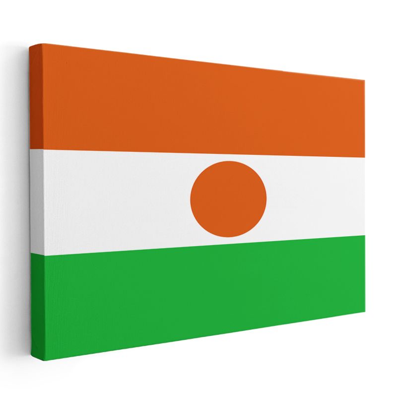 Nijer Bayrağı - Kanvas Tablo