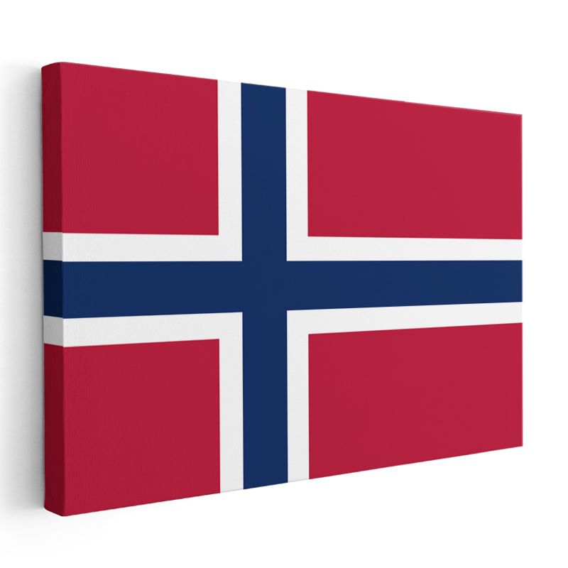 Norveç Bayrağı - Kanvas Tablo