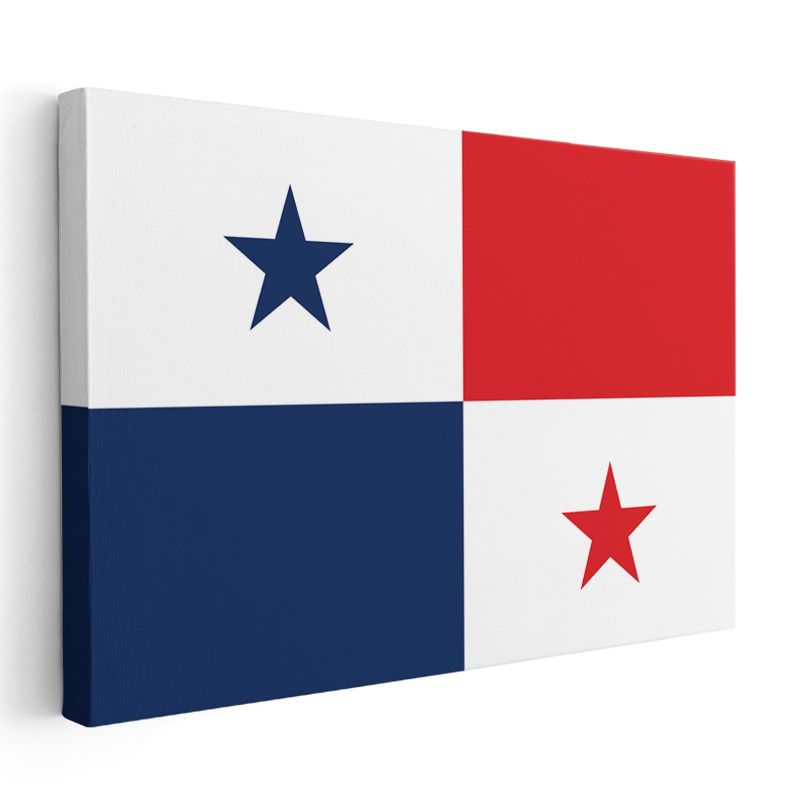 Panama Bayrağı - Kanvas Tablo