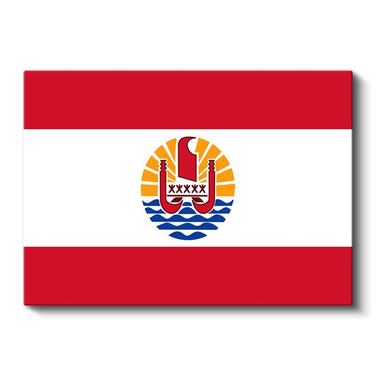 Fransız Polinezyası Bayrağı - Kanvas Tablo