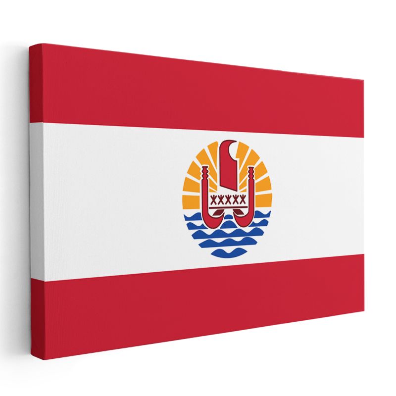 Fransız Polinezyası Bayrağı - Kanvas Tablo