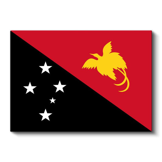 Papua Yeni Gine Bayrağı - Kanvas Tablo