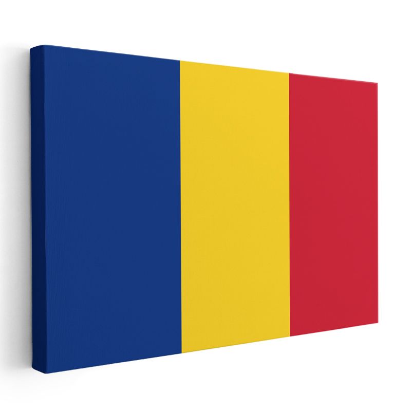 Romanya Bayrağı - Kanvas Tablo