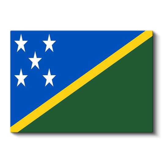 Solomon Adaları Bayrağı - Kanvas Tablo