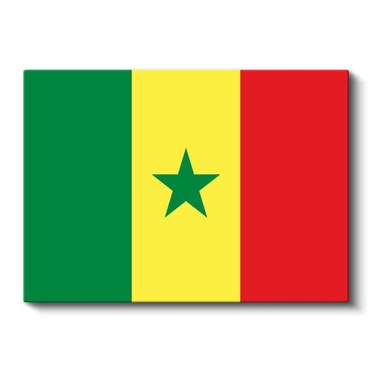 Senegal Bayrağı - Kanvas Tablo