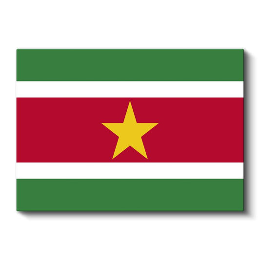 Surinam Bayrağı - Kanvas Tablo