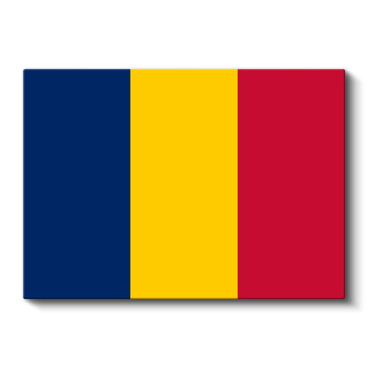 Romanya Bayrağı - Kanvas Tablo