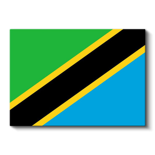 Tanzanya Bayrağı - Kanvas Tablo