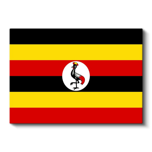 Uganda Bayrağı - Kanvas Tablo