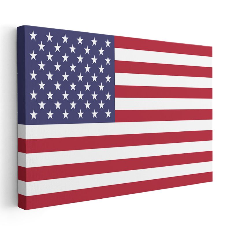 Amerika Birleşik Devletleri Bayrağı - Kanvas Tablo