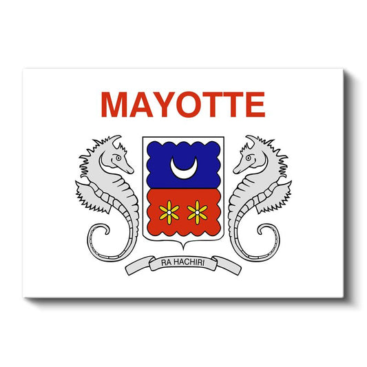 Mayotte Bayrağı - Kanvas Tablo