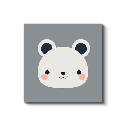 Sevimli Ayıcık - Minimalist Dostumuz Kanvas Tablo