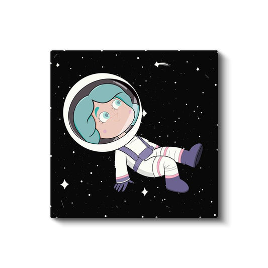 Neşeli Araç - Turuncu Motorlu Dostumuz Kanvas Tablo