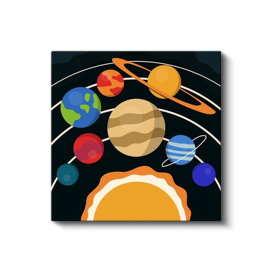 Postacı Kuş - Mavi Çantalı Dostumuz Kanvas Tablo