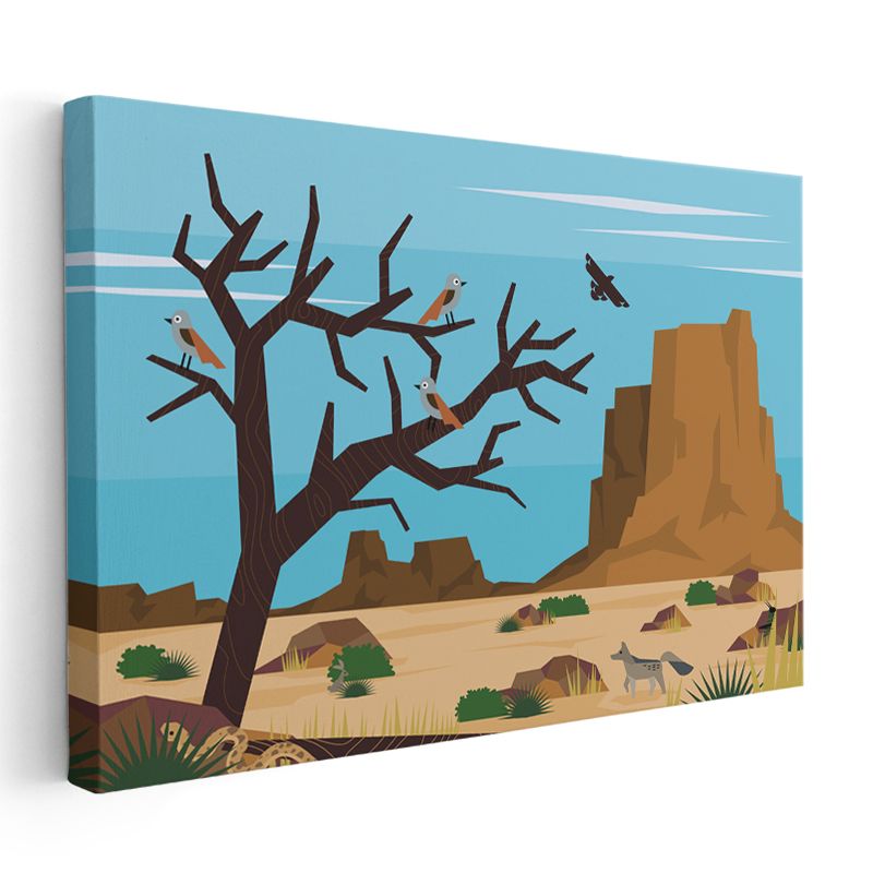 Köpek Dostlar - Siyah Beyaz Çizim Kanvas Tablo