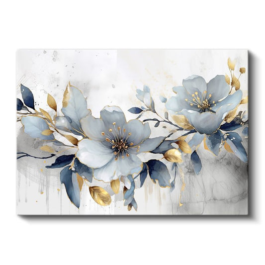 Minyatür Pembe Çiçekler - Yeşil Yapraklar Arasında Begonyalar Kanvas Tablo