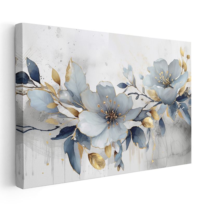 Minyatür Pembe Çiçekler - Yeşil Yapraklar Arasında Begonyalar Kanvas Tablo