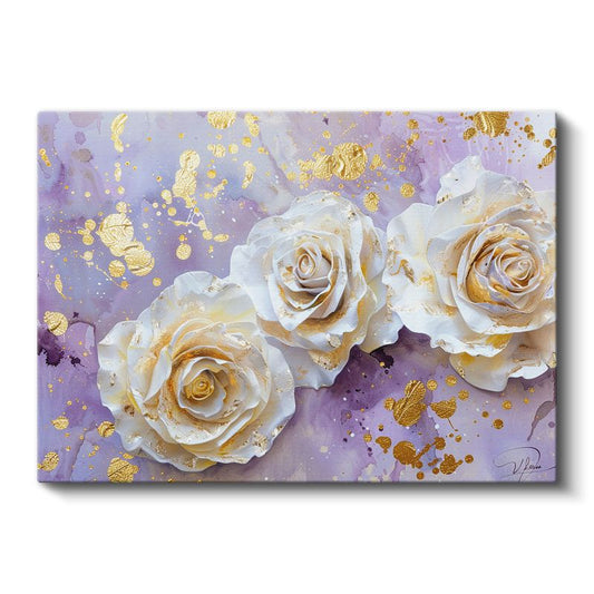 Pembe Lale Bahçesi - Mavi Gökyüzü Altında Bahar Manzarası Kanvas Tablo