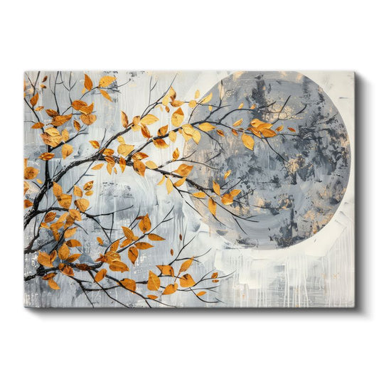 Gelincikler - Sulu Boya Efektli Kırmızı Çiçek Deseni Kanvas Tablo