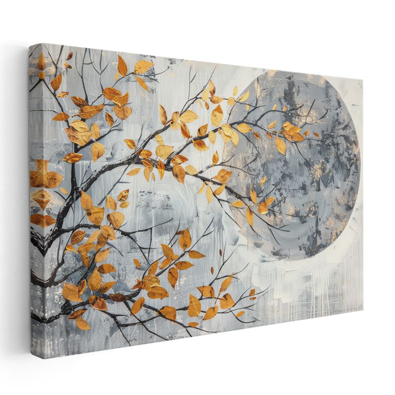 Gelincikler - Sulu Boya Efektli Kırmızı Çiçek Deseni Kanvas Tablo