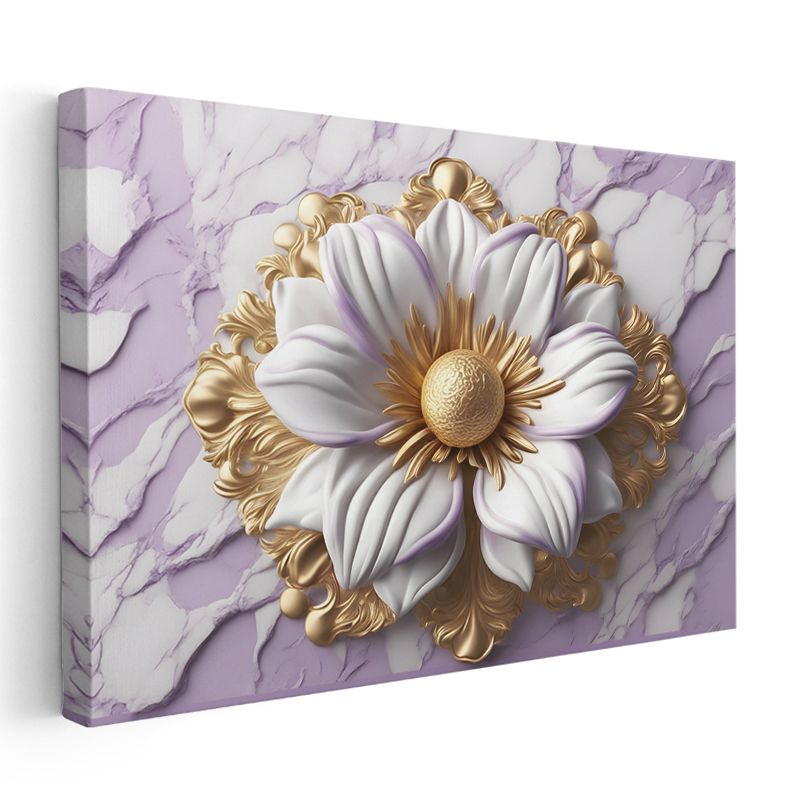 Altın Siyah Güller - Lüks Çiçek Kompozisyonu Kanvas Tablo