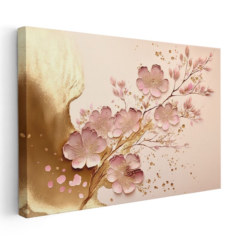 Kır Çiçekleri - Doğal Çayır Manzarası Kanvas Tablo