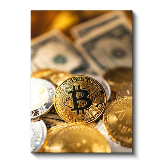 Bitcoin - Dijital Altın Yatırım Dünyası Kanvas Tablo