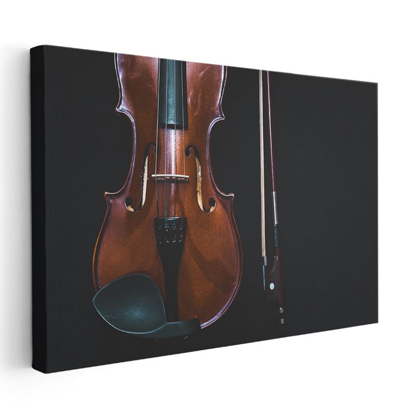 Klasik Keman - Zarif Müzik Aleti Kanvas Tablo